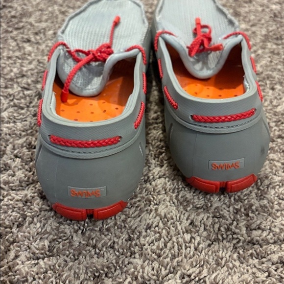 Swims - Men\'s Gray and Orange Loafers - size 9 main image 4
